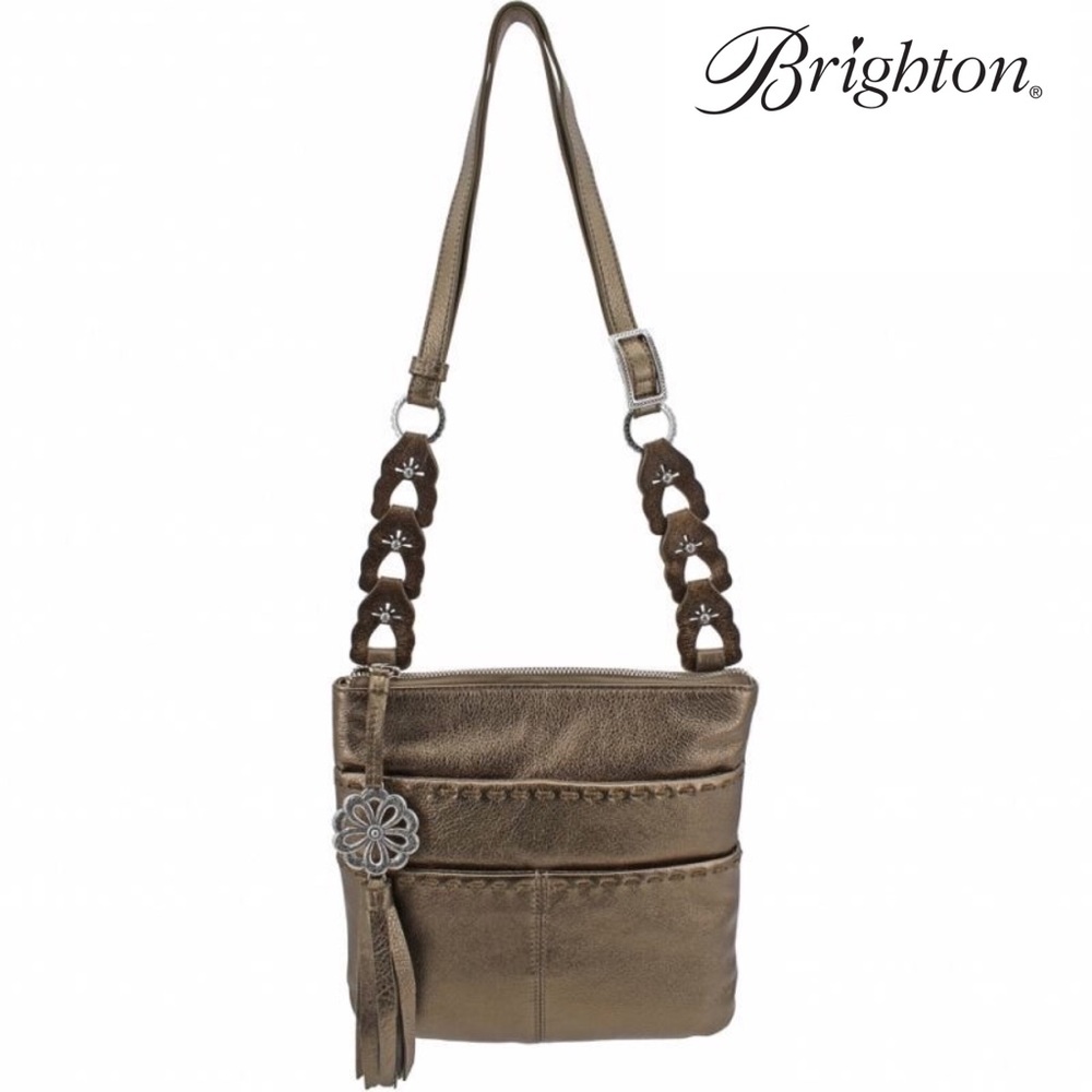 Brighton Koda Leather Messenger Bag